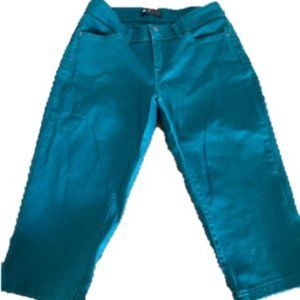Teal Levi capri pant size 14